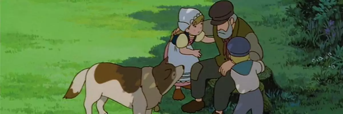 Dog of Flanders anime cel